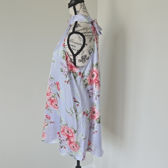 Lulu's Lavender Floral Mini Dress - Picture 3 of 5